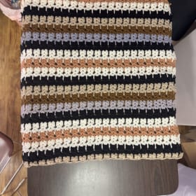 Handmade Cat design lap afghan item