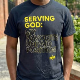Serving God T-shirt (XL) item