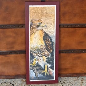 Signed Print called  "Buteo Jaicensis" (Red-Tailed Hawk) item