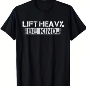 Mens Black Lift Heavy - Be Kind Tshirt - Size - Medium item