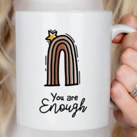 You are Enough Rainbow Mug item