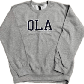 Grey Crew with Navy OLA item