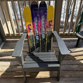 Single Adirondack Chair made with JSkis/Ski The East skis item