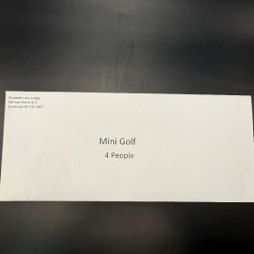 #1 - Mini Golf Adventure for 4 – Elizabeth Lake Lodge! item