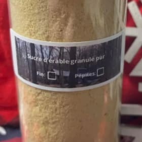 Sucre d’érable granulé item