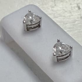 Moissanite Earrings 1.03ctw VVS D color Sterling Siver item