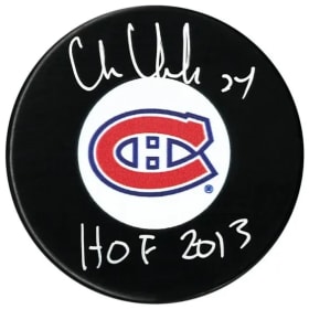 Chris Chelios Autographed Puck item