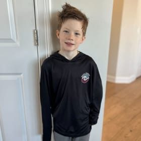 Youth Cape Arena Performance Hooded Tee - Black item