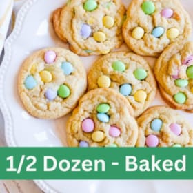 Easter M&M Cookies - Baked & Ready to Eat (1/2 dozen) item