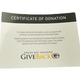 Facsimile Autographed Packers Football item