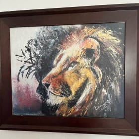 Lion of Judah signed print item