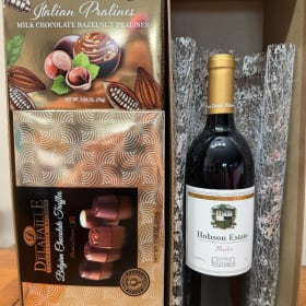 Gift Basket: Merlot, Truffles & Pralines item