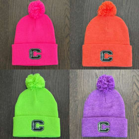 Neon Knitted Pom Winter Hats item