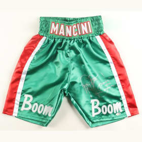 Ray "Boom Boom" Mancini Autographed Trunks item