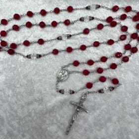 St. Thomas More Clarity Rosary (Custom order) item