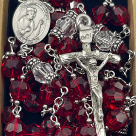 St. Thomas More Clarity Rosary (Custom order) item