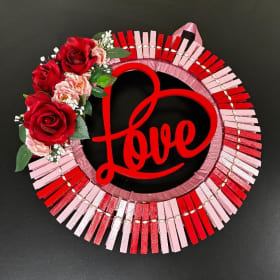 Handmade Valentine's Wreath item