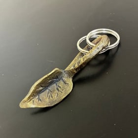 #1 - Handmade Leaf Keychain item