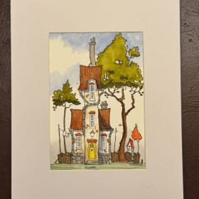 Whimsical Pen & Watercolor Pair by Kevin Major item