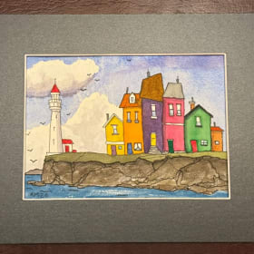 Whimsical Pen & Watercolor Pair by Kevin Major item