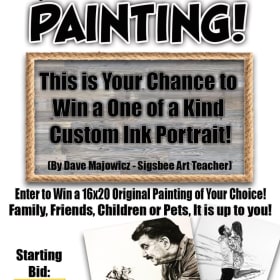 16 X 20 custom ink painting of your choice item