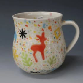 Masa Sasaki, Princess Cup with Deer Motif 2 item