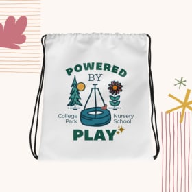 Powered by Play Drawstring Bag item