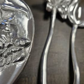 Mariposa Pewter Salad/Pasta bowl and Tulip/Lily Wands item