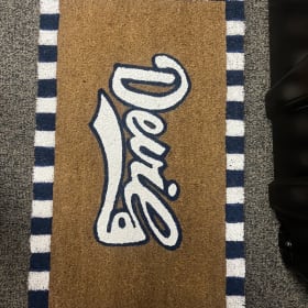 Custom Blue Devils Doormat item