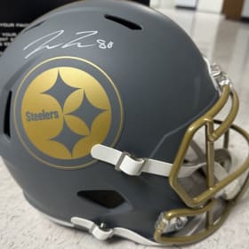 Pat Freiermuth Autographed Helmet item