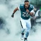 Framed Saquon Barkley Eagles Jersey item