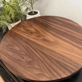 Artisan Large Walnut Footed Server and Spanish Cake item