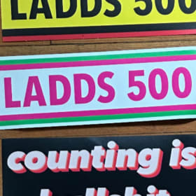 Ladds 500 Stripey Bumper Sticker P&G item