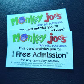 2 Monkey Joe's Passes item