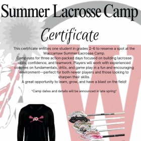 Lacrosse Camp, Stick & Shirt item