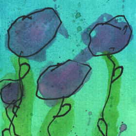 Wildflower Watercolor by Luke Schultz item