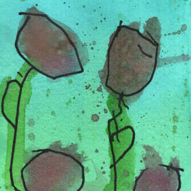 Wildflower Watercolor by Miles Kundra item