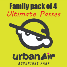 Urban Air Adventure Park Family Pack of 4 Ultimate passes item
