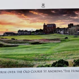 Sunrise over the Old Course St Andrews print item