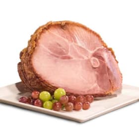 6002 - Unglazed Spiral Sliced Ham w/Glaze Packet (Half) item