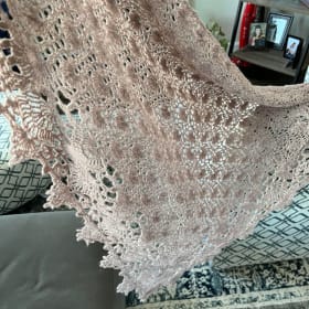 Hand Crochet Lace Shawl item