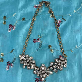 Vintage-Inspired Crystal Statement Necklace item