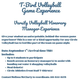 T-Bird Volleyball Game Experience item