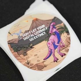 Gay Dinosaurs for Digital Literacy Sticker Pack item