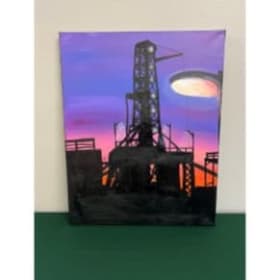 Oil Derrick Painting item