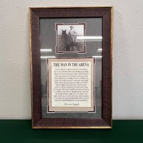 "Man in the Arena" Framed Print item