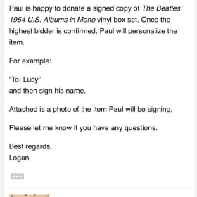 The Beatles – 1964 U.S. Albums in Mono Signed by Paul item