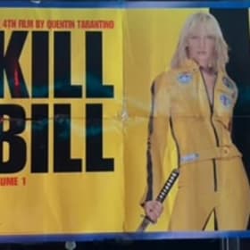 KILL BILL LARGE 4 PART POSTER SOME DAMAGE item