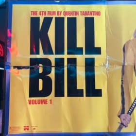 KILL BILL LARGE 4 PART POSTER SOME DAMAGE item