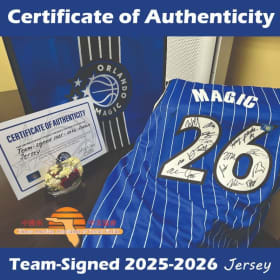Official Orlando Magic Jersey signed by all players item